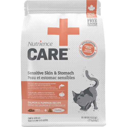 NUTRIENCE Care 5LB Sensitive Skin & Stomach 過敏皮膚及腸胃 全齡貓糧 (C2407) (EXP: 24/9月/2027) NUTRIENCE Care 5LB Sensitive Skin & Stomach 過敏皮膚及腸胃 全齡貓糧 (C2407) (EXP: 24/9月/2027)